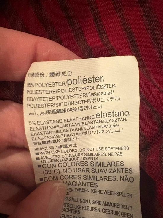 Under Armour Women’s Zinger Stripe Golf Polo Shirt Burgundy Maroon Size M - Picture 5 of 5